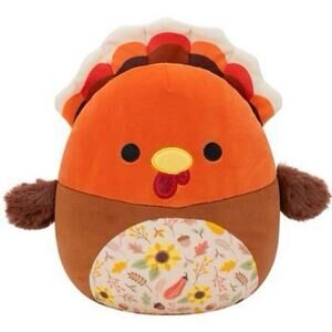 NWT Squishmallow The Turkey 8 Inch Plush thanksgiving bird Ulana Floral Belly